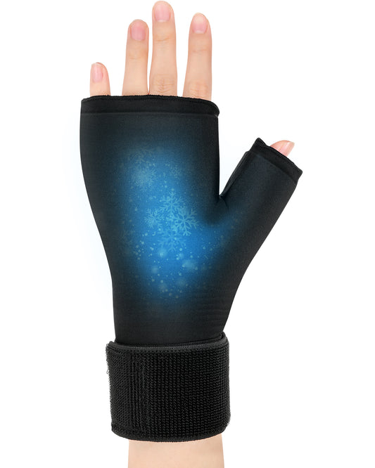 Helthrelife Wearable Thumb Wrist Ice Pack，Reusable Gel Hand Finger Ice Pack