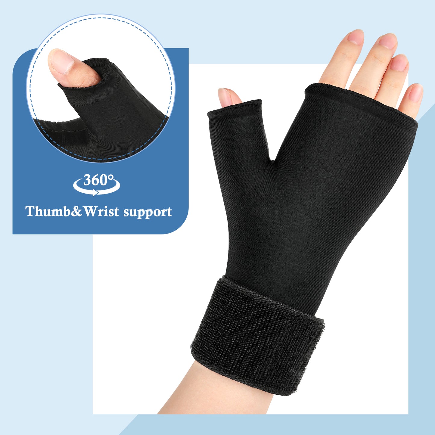 Helthrelife Wearable Thumb Wrist Ice Pack，Reusable Gel Hand Finger Ice Pack